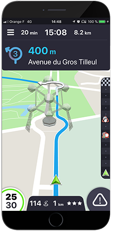 Navigation application Coyote