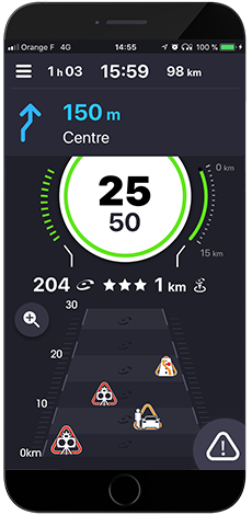 Limitation de vitesse application Coyote